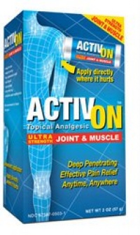ActivOn Topical Analgesic Joint and Muscle Ultra Strength -- 2 oz ActivOn Topical Analgesic Joint and Muscle Ultra Strength -- 2 oz