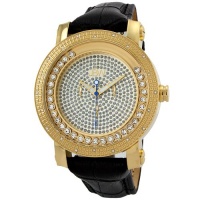 JBW Men's JB-6211L-A Hendrix Gold-Tone Multi-Function Leather Diamond Watch JBW Men's JB-6211L-A Hendrix Gold-Tone Multi-Function Leather Diamond Watch