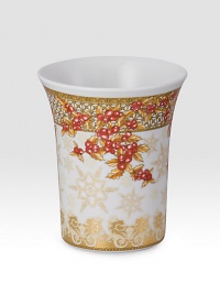 Clustered berries and holly leaves add elegant holiday-inspired style to this beautiful vase from the house of Versace's porcelain collection. From the Christmas In Your Heart CollectionPorcelain7 highHand washMade in Germany Clustered berries and holly leaves add elegant holiday-inspired style to this beautiful vase from the house of Versace's porcelain collection. From the Christmas In Your Heart CollectionPorcelain7 highHand washMade in Germany