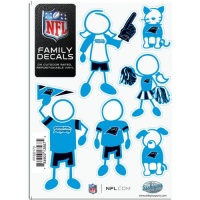 NFL Carolina Panthers Small Family Decal Set NFL Carolina Panthers Small Family Decal Set