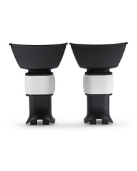 With the Britax Graco® car seat adapter, the car seat goes easily from the chassis of your Bugaboo stroller to the backseat of your car and back again. With the Britax Graco® car seat adapter, the car seat goes easily from the chassis of your Bugaboo stroller to the backseat of your car and back again.