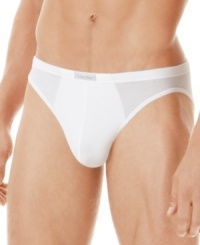 So comfortable you'll forget you're wearing anything at all. This basic bikini brief is made in amazing soft and smooth modal fabric, supportive with a natural feel. Logo patch at center front waistband. So comfortable you'll forget you're wearing anything at all. This basic bikini brief is made in amazing soft and smooth modal fabric, supportive with a natural feel. Logo patch at center front waistband.
