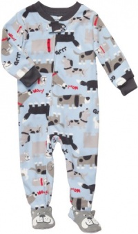 Carter's Boys Blue Dog Fleece Blanket Sleeper Footed Pajamas - 6 Months through 5T Carter's Boys Blue Dog Fleece Blanket Sleeper Footed Pajamas - 6 Months through 5T