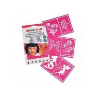 Snazaroo Face Paint Stencils - Girls Fantasy, Set of 6 Snazaroo Face Paint Stencils - Girls Fantasy, Set of 6