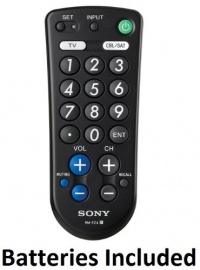 Sony Large Button Universal Remote Control, Easy to use for TV and Cable Box *Batteries Included*