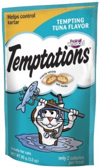 Whiskas Temptations Tempting Tuna Flavour Treats for Cats, 3-Ounce Pouches (Pack of 12) Whiskas Temptations Tempting Tuna Flavour Treats for Cats, 3-Ounce Pouches (Pack of 12)