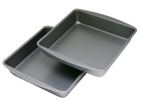 OvenStuff Non-Stick 9 Inch x 9 Inch x 2 Inch Square Cake Pan Two Piece Set OvenStuff Non-Stick 9 Inch x 9 Inch x 2 Inch Square Cake Pan Two Piece Set