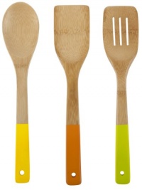 Core Bamboo 2964 Colorful Essentials Bamboo Utensil Set, Miami Core Bamboo 2964 Colorful Essentials Bamboo Utensil Set, Miami