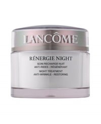 During the night, the skin renews itself so it can face daily challenges. With age, this natural night-time renewal process slows down, so skin looks tired and older.THE OVERNIGHT RESTORING ACTION: Enriched with Mulberry and Scutellaria Extracts, this exclusive formula helps accelerate surface cellular renewal, so skin is re-energized and looks well-rested. Over time, skin is smoother, younger-looking.THE ANTI-WRINKLE ACTION: Formulated with targeted fortifying and hydrating ingredients to help diminish the appearance of fine lines and wrinkles -as if they are virtually slept away. Wake up to rested, tightened, smoother skin. With nightly use, wrinkles are visibly reduced. During the night, the skin renews itself so it can face daily challenges. With age, this natural night-time renewal process slows down, so skin looks tired and older.THE OVERNIGHT RESTORING ACTION: Enriched with Mulberry and Scutellaria Extracts, this exclusive formula helps accelerate surface cellular renewal, so skin is re-energized and looks well-rested. Over time, skin is smoother, younger-looking.THE ANTI-WRINKLE ACTION: Formulated with targeted fortifying and hydrating ingredients to help diminish the appearance of fine lines and wrinkles -as if they are virtually slept away. Wake up to rested, tightened, smoother skin. With nightly use, wrinkles are visibly reduced.