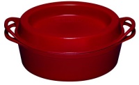 Le Creuset Enameled Cast-Iron 7-1/4-Quart Oval Doufeu Oven, Cherry