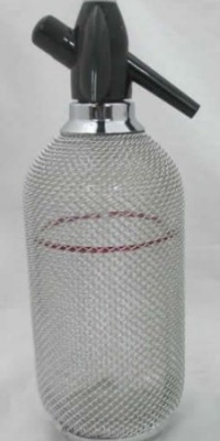 Classic Glass Mesh Soda Siphon - 1 Quart (Liter)