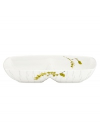Artsy florals and funky dot designs collide on the eclectic and dreamy Watercolors Citrus collection of divided serving trays from Lenox Simply Fine. A sleek silhouette and sophisticated palette of gray, white and olive create a fresh, modern look for casual meals. (Clearance) Artsy florals and funky dot designs collide on the eclectic and dreamy Watercolors Citrus collection of divided serving trays from Lenox Simply Fine. A sleek silhouette and sophisticated palette of gray, white and olive create a fresh, modern look for casual meals. (Clearance)