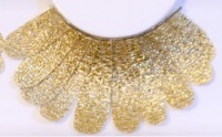 Zinkcolor Gold Feather False Eyelashes F216 Dance Halloween Costume Zinkcolor Gold Feather False Eyelashes F216 Dance Halloween Costume