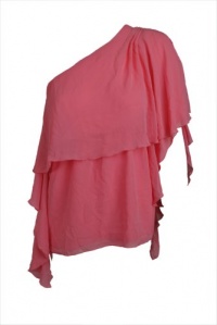 INC International Concepts Womens Layered One Shoulder Top INC International Concepts Womens Layered One Shoulder Top