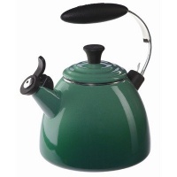 Le Creuset Enameled Steel 1-1/2-Quart Halo Tea Kettle, Fennel Le Creuset Enameled Steel 1-1/2-Quart Halo Tea Kettle, Fennel