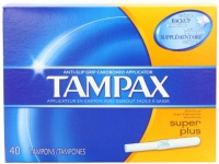 Tampax Cardboard Applicator Tampons, Super Plus Absorbency, 40 Count (Pack of 2) Tampax Cardboard Applicator Tampons, Super Plus Absorbency, 40 Count (Pack of 2)