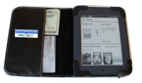 BLACK iPearl mCover® Leather Cover Case for ALL-NEW Barnes & Noble 6-inch Nook Touch eBook reader BLACK iPearl mCover® Leather Cover Case for ALL-NEW Barnes & Noble 6-inch Nook Touch eBook reader