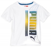 Puma - Kids Boys 2-7 Little Optic Tee, White, 6 Puma - Kids Boys 2-7 Little Optic Tee, White, 6