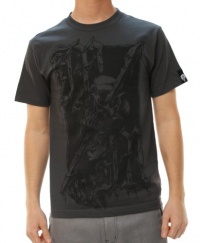 Metal Mulisha Men's Run Through Tee Short Sleeve T-Shirt Charcoal Gray-Medium Metal Mulisha Men's Run Through Tee Short Sleeve T-Shirt Charcoal Gray-Medium
