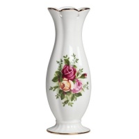 Royal Albert Old Country Roses Pierced Vase, 10-Inch Royal Albert Old Country Roses Pierced Vase, 10-Inch