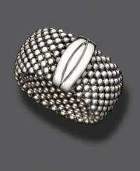Comfort and style combine in this modern sterling silver mesh ring. Size 7. Comfort and style combine in this modern sterling silver mesh ring. Size 7.