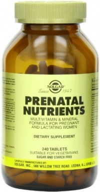 Solgar - Prenatal Nutrients, 240 tablets Solgar - Prenatal Nutrients, 240 tablets