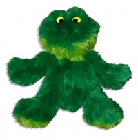 KONG Sitting Frog Dog Toy, Medium, Green