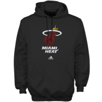 NBA adidas Miami Heat Primary Logo Fleece Hoodie Sweatshirt - Black NBA adidas Miami Heat Primary Logo Fleece Hoodie Sweatshirt - Black