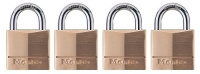 Master Lock 140Q Solid Brass Keyed Alike Padlock with 1-9/16-Inch Wide Body and 7/8-Inch Shackle, 4-Pack Master Lock 140Q Solid Brass Keyed Alike Padlock with 1-9/16-Inch Wide Body and 7/8-Inch Shackle, 4-Pack