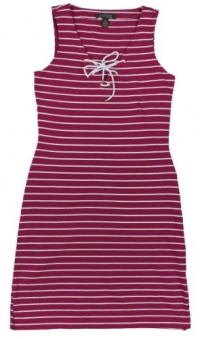 Lauren Ralph Lauren Women's Molly Seaside Stripe Cotton V-neck Dress
