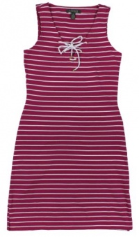 Lauren Ralph Lauren Women's Molly Seaside Stripe Cotton V-neck Dress Lauren Ralph Lauren Women's Molly Seaside Stripe Cotton V-neck Dress