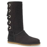 UGG® Australia Heirloom Lace Up Black 6 Womens Boots UGG® Australia Heirloom Lace Up Black 6 Womens Boots