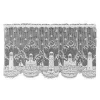 Heritage Lace Lighthouse 60-Inch Wide by 36-Inch Drop Tier, White Heritage Lace Lighthouse 60-Inch Wide by 36-Inch Drop Tier, White