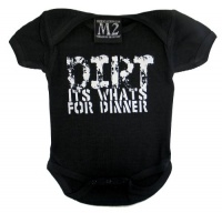 Micro Me One Piece Dirty Dinner - Black, 6-12 Months Micro Me One Piece Dirty Dinner - Black, 6-12 Months