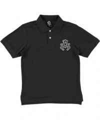Akademiks Pop Contrast Pique Polo (Sizes 8 - 20) - black, 8 Akademiks Pop Contrast Pique Polo (Sizes 8 - 20) - black, 8