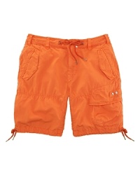 A lightweight cotton ripstop construction and plenty of pockets lend enhanced durability and function to an expedition-inspired short, finished with drawcords at the waist and hem for a flexible fit. A lightweight cotton ripstop construction and plenty of pockets lend enhanced durability and function to an expedition-inspired short, finished with drawcords at the waist and hem for a flexible fit.