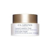 Clarins Vital Light Night Revitalizing Anti-Ageing Cream 1.7 oz / 50 ml All Skin Types
