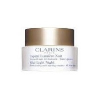 Clarins Vital Light Night Revitalizing Anti-Ageing Cream 1.7 oz / 50 ml All Skin Types Clarins Vital Light Night Revitalizing Anti-Ageing Cream 1.7 oz / 50 ml All Skin Types