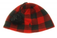 Polo Ralph Lauren Plaid Cold Weather Hat Red OS (4-7) Polo Ralph Lauren Plaid Cold Weather Hat Red OS (4-7)