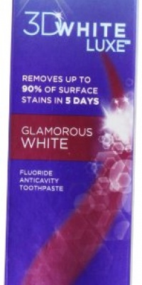 Crest 3D White Luxe Glamorous White Vibrant Mint Flavor Whitening Toothpaste 5.8 Oz