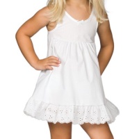 I.C. Collections Girls White Adjustable Tea-Length Slip, Size 3T I.C. Collections Girls White Adjustable Tea-Length Slip, Size 3T