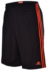 Adidas Men's Triple Up 2.0 Mesh Basketball Shorts-Black/Infrared