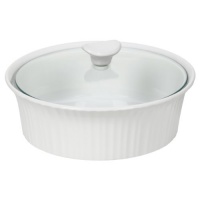 Corningware French White III Round Casserole with Glass Cover, 2.5-Quart Corningware French White III Round Casserole with Glass Cover, 2.5-Quart