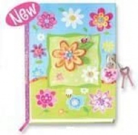 Hot Focus Crazy Daisy Diary with Lock and Keys Hot Focus Crazy Daisy Diary with Lock and Keys