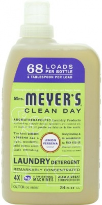 Mrs. Meyer's Clean Day Liquid Laundry Detergent, Lemon Verbena , 34 Fluid Ounce