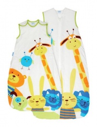Grobag Baby Sleeping Bag 2.5 Tog, Peek A Zoo, 0-6 Months Grobag Baby Sleeping Bag 2.5 Tog, Peek A Zoo, 0-6 Months