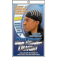 WAVE BUILDER Wave Activating Du-Rag BLACK (Model: 992) WAVE BUILDER Wave Activating Du-Rag BLACK (Model: 992)