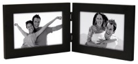 Malden Linear Wood 4x6 Double Black Picture Frame Malden Linear Wood 4x6 Double Black Picture Frame