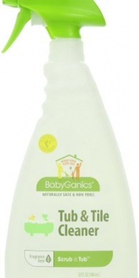 BabyGanics Scrub-a-Tub,Tub and Tile Cleaner, Unscented, 32 Fluid Ounce