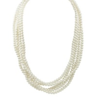 White Freshwater Cultured Pearl Endless Necklace (5-5.5mm ), 100 White Freshwater Cultured Pearl Endless Necklace (5-5.5mm ), 100